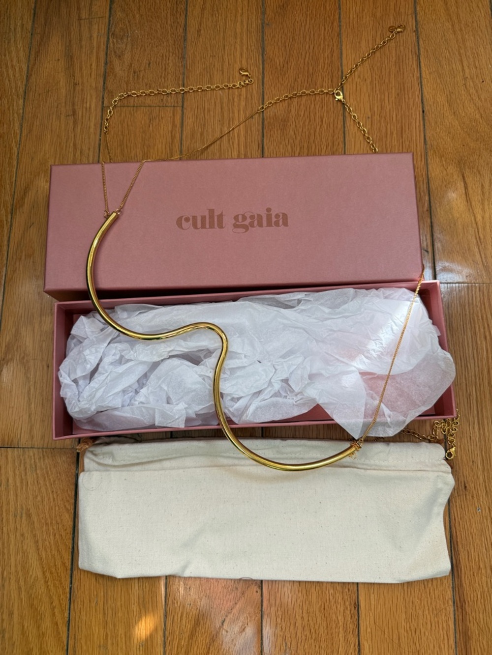 Cult Gaia Gold Asha Bralette Chain - New
